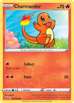 Charmander, Vivid Voltage #23, Pokémon TCG card
