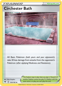 Circhester Bath, Vivid Voltage #150, Pokémon TCG card