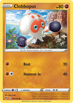 Clobbopus, Vivid Voltage #100, Pokémon TCG card