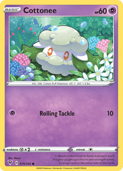 Cottonee, Vivid Voltage #75, Pokémon TCG card