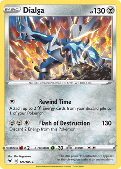 Dialga, Vivid Voltage #121, Pokémon TCG card