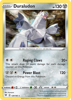 Duraludon, Vivid Voltage #129, Pokémon TCG card