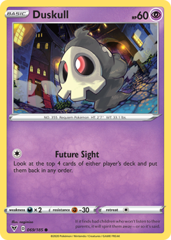Duskull, Vivid Voltage #69, Pokémon TCG card