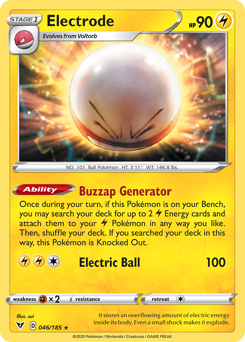 Electrode, Vivid Voltage #46, Pokémon TCG card