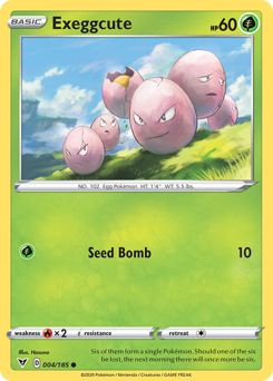 Exeggcute, Vivid Voltage #4, Pokémon TCG card