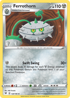 Ferrothorn, Vivid Voltage #124, Pokémon TCG card