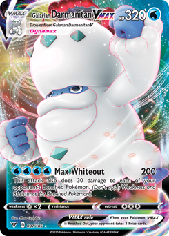 Galarian Darmanitan VMAX, Vivid Voltage #37, Pokémon TCG card