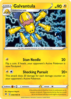 Galvantula, Vivid Voltage #56, Pokémon TCG card