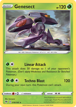 Genesect, Vivid Voltage #16, Pokémon TCG card