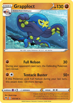 Grapploct, Vivid Voltage #101, Pokémon TCG card