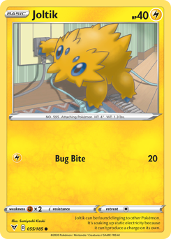Joltik, Vivid Voltage #55, Pokémon TCG card