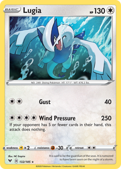 Lugia, Vivid Voltage #132, Pokémon TCG card