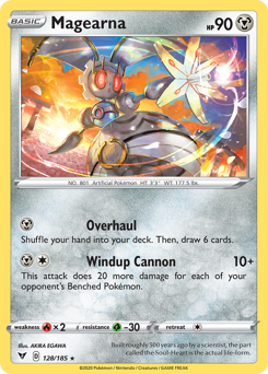 Magearna, Vivid Voltage #128, Pokémon TCG card