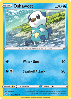 Oshawott, Vivid Voltage #33, Pokémon TCG card