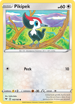 Pikipek, Vivid Voltage #143, Pokémon TCG card