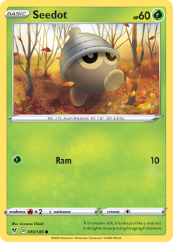 Seedot, Vivid Voltage #10, Pokémon TCG card