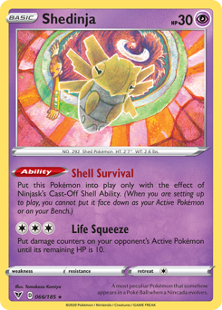 Shedinja, Vivid Voltage #66, Pokémon TCG card