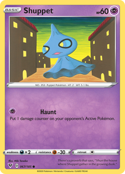 Shuppet, Vivid Voltage #67, Pokémon TCG card