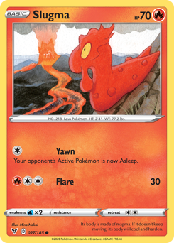 Slugma, Vivid Voltage #27, Pokémon TCG card