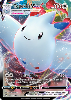 Togekiss VMAX, Vivid Voltage #141, Pokémon TCG card