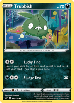 Trubbish, Vivid Voltage #110, Pokémon TCG card