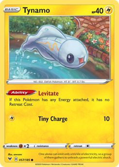 Tynamo, Vivid Voltage #57, Pokémon TCG card