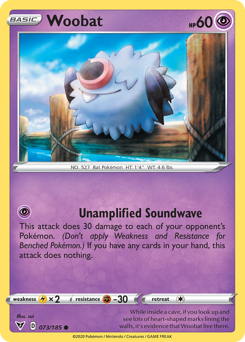 Woobat, Vivid Voltage #73, Pokémon TCG card