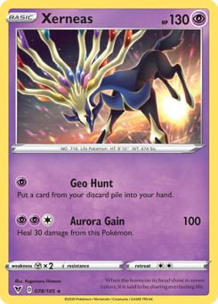 Xerneas, Vivid Voltage #78, Pokémon TCG card