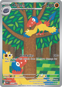 Archen, White Flare #131, Pokémon TCG card
