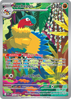 Archeops, White Flare #132, Pokémon TCG card