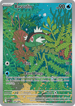 Basculin, White Flare #108, Pokémon TCG card