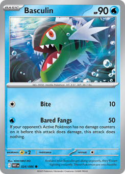 Basculin, White Flare #24, Pokémon TCG card