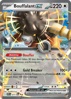 Bouffalant ex, White Flare #77, Pokémon TCG card