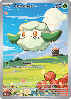 Cottonee, White Flare #90, Pokémon TCG card