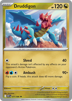 Druddigon, White Flare #71, Pokémon TCG card