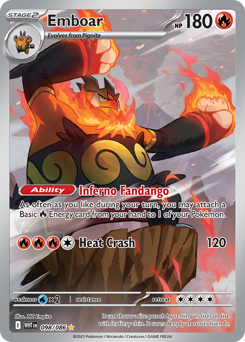 Emboar, White Flare #98, Pokémon TCG card