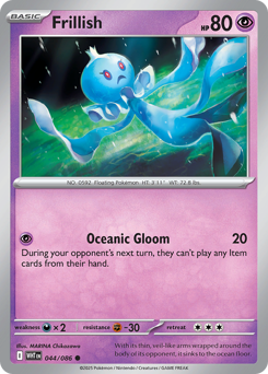 Frillish, White Flare #44, Pokémon TCG card