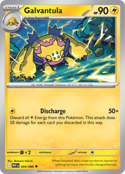 Galvantula, White Flare #34, Pokémon TCG card