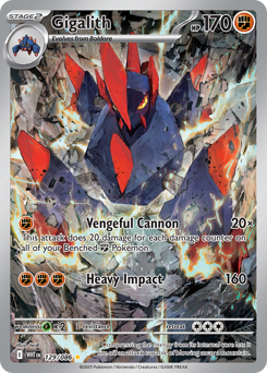 Gigalith, White Flare #129, Pokémon TCG card