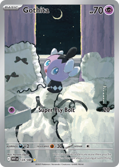 Gothita, White Flare #124, Pokémon TCG card