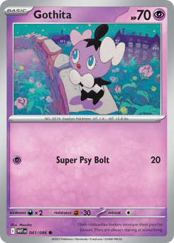 Gothita, White Flare #41, Pokémon TCG card
