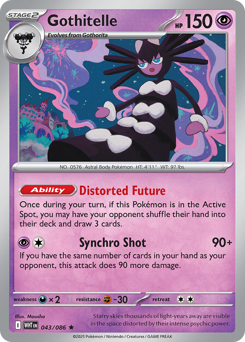 Gothitelle, White Flare #43, Pokémon TCG card