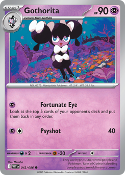 Gothorita, White Flare #42, Pokémon TCG card
