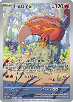 Heatmor, White Flare #104, Pokémon TCG card