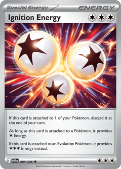 Ignition Energy, White Flare #86, Pokémon TCG card