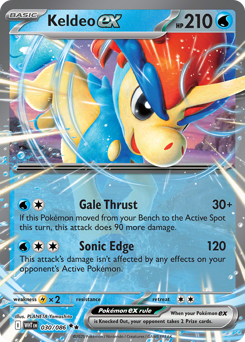 Keldeo ex, White Flare #30, Pokémon TCG card