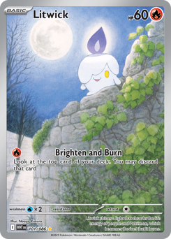 Litwick, White Flare #101, Pokémon TCG card