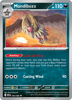 Mandibuzz, White Flare #64, Pokémon TCG card