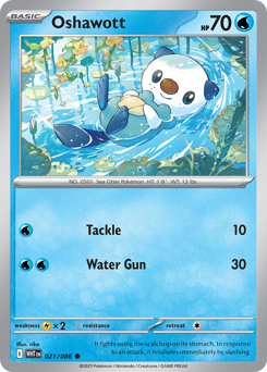 Oshawott, White Flare #21, Pokémon TCG card