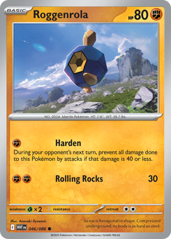 Roggenrola, White Flare #46, Pokémon TCG card